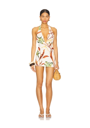 Montce Tropez Mini Dress in Cream. Size L. Also in S, M, XL.