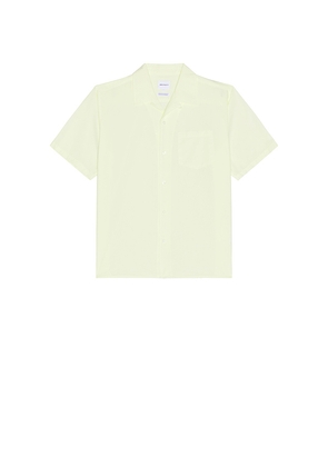 Norse Projects Carsten Cotton Tencel Shirt in Lemon. Size L. Also in M, S, XL/1X.