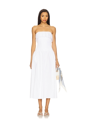 Maude Club Freya Dress in White. Size L. Also in S, XS, M, XL.