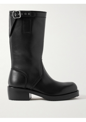 Dries Van Noten - Buckled Leather Boots - Black - IT35.5,IT36.5,IT37.5,IT38,IT38.5,IT39