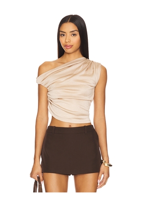 LAMARQUE Evonne Top in Beige. Size L. Also in XS, M, XL.