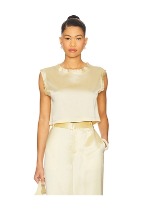 Nonchalant Label Mel Crop Top in Lemon. Size L. Also in XS, S, M.