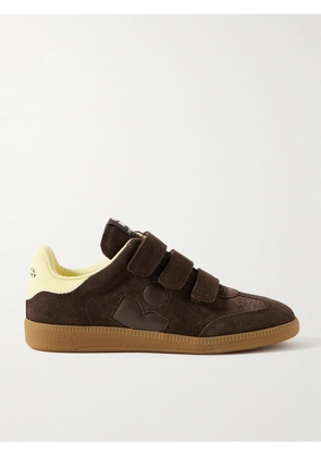Isabel Marant - Beth Leather-trimmed Suede Sneakers - Brown - FR36,FR37,FR38,FR39,FR40,FR41