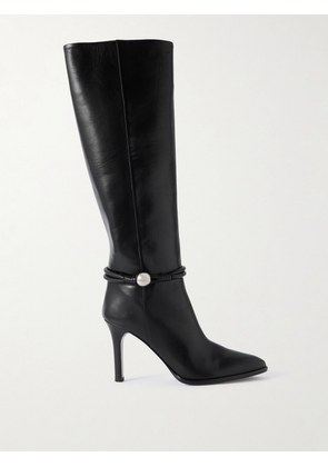 Isabel Marant - Ieva Embellished Leather Knee Boots - Black - FR36,FR37,FR38,FR39,FR40,FR41