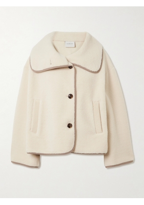 Varley - Romane Jersey-trimmed Fleece Jacket - Cream - xx small,x small,small,medium,large,x large