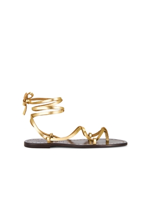 Loeffler Randall Lianna Sandal in Metallic Gold. Size 6.5. Also in 8.5.