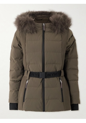 Yves Salomon - Belted Shell Down Ski Jacket - Brown - FR 34,FR 36,FR 38,FR 40,FR 42,FR 44,FR 46