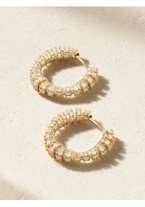 By Pariah - Helix 14-karat Recycled Gold Diamond Hoop Earrings - One size