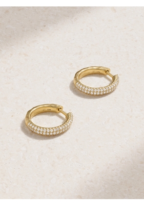 Octavia Elizabeth - Yana 18-karat Gold Diamond Hoop Earrings - One size