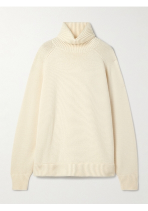 Tibi - Oversized Cashmere Turtleneck Sweater - Ivory - XXS/XS,S/M,L/XL