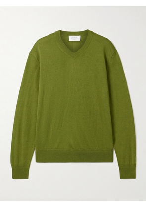 La Ligne - Ben Silk, Wool And Cashmere-blend Sweater - Green - xx small,x small,small,medium,large,x large