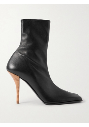 Alaïa - 90 Leather Ankle Boots - Black - IT36,IT37,IT38,IT39,IT40,IT41