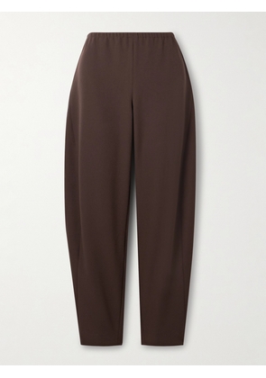 La Ligne - Colby Recycled-crepe Barrel-leg Pants - Brown - xx small,x small,small,medium,large,x large