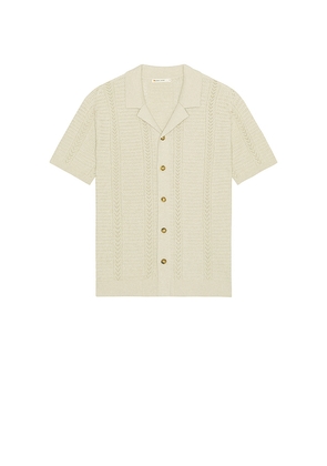 Marine Layer Jaden Sweater Resort Shirt in Beige. Size L. Also in XL/1X.