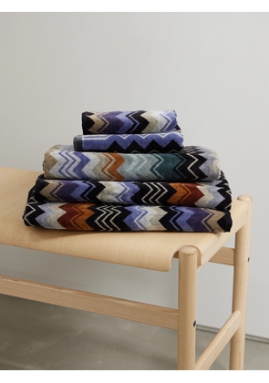 Missoni - Giacomo Set Of Five Striped Jacquard-knit Cotton-terry Towels - Multi - One size