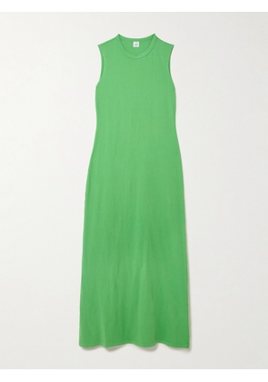 LESET - Margo Cotton-jersey Maxi Dress - Green - x small,small,medium,large,x large