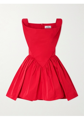 Vivienne Westwood - Sunday Pleated Taffeta Mini Dress - Red - IT36,IT38,IT40,IT42,IT44,IT46