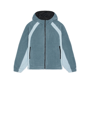 Obey Alta Fleece Jacket in Blue. Size L. Also in M, XL/1X.