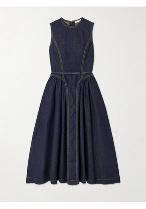 Zimmermann - Belted Denim Midi Dress - Blue - 00,1,2,3,4