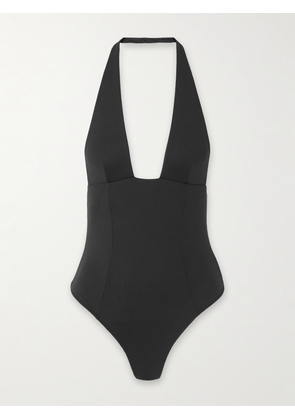 Kiki de Montparnasse - Echauffe Stretch-jersey Halterneck Bodysuit - Black - x small,small,medium,large