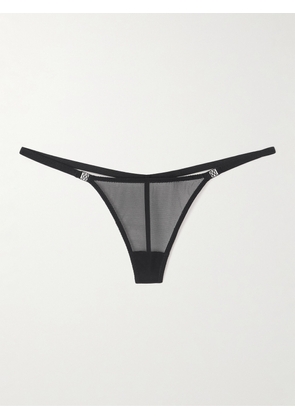 Kiki de Montparnasse - Brienne Mesh Thong - Black - x small,small,medium,large,x large