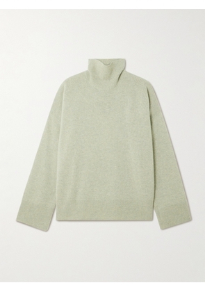 Le Kasha - Organic Cashmere Turtleneck Sweater - Green - One size