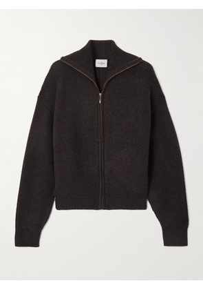 Le Kasha - Torsby Ribbed Organic Cashmere Cardigan - Brown - One size