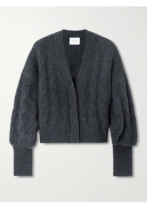 Le Kasha - Baulieu Cable-knit Organic Cashmere Cardigan - Blue - One size