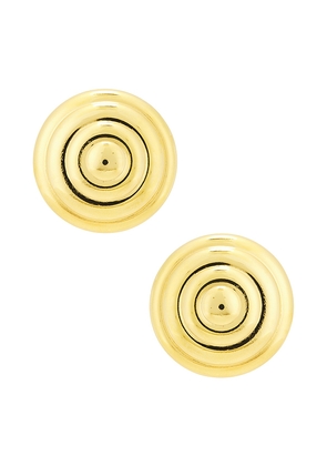 LELET NY Ziggy Stud Earrings in Metallic Gold.