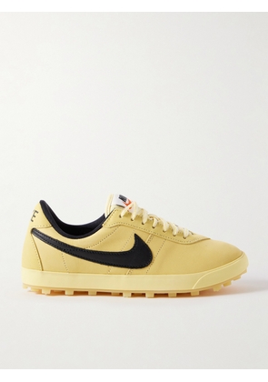 Nike - Astrograbber Leather-trimmed Nubuck Sneakers - Yellow - US Men's 4,US Men's 6,US Men's 7.5,US Men's 10.5,US Men's 8,US Men's 10,US Men's 5,US Men's 9,US Men's 7,US Men's 8.5,US Men's 11,US Men's 4.5,US Men's 6.5,US Men's 5.5,US Men's 9.5