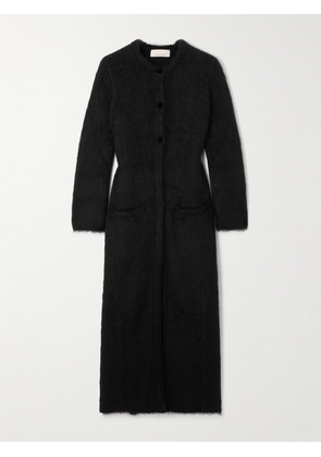 LIBEROWE - Bianca Brushed Alpaca-blend Cardigan - Black - small,medium,large