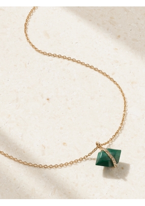Melissa Joy Manning - 14-karat Recycled Gold, Malachite And Herkimer Diamond Necklace - One size