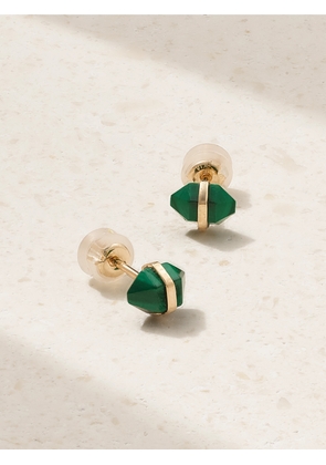 Melissa Joy Manning - 14-karat Recycled Gold Malachite Earrings - One size