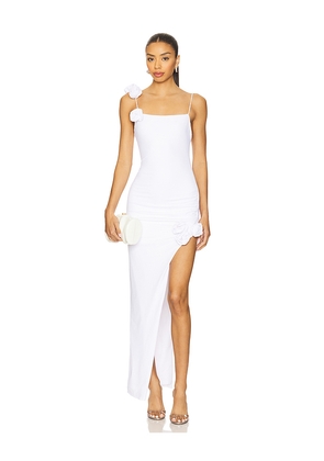 MORE TO COME Maritza Maxi Dress in White. Size L. Also in M, S, XS, XXS.