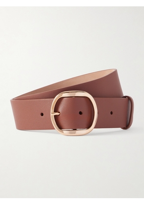 Gabriela Hearst - Elster Textured-leather Belt - Brown - XS,S,M,L,XL