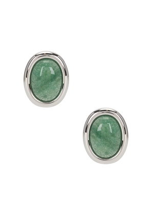 Luv AJ Sunset Stone Studs in Green.