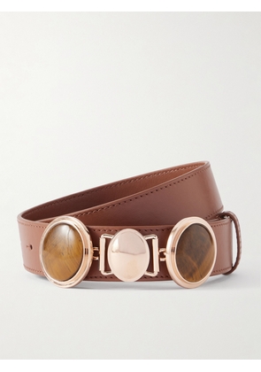 Gabriela Hearst - Embellished Leather Belt - Brown - XS,S,M,L