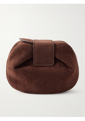 Gabriela Hearst - Soft Demi Suede Clutch - Brown - One size