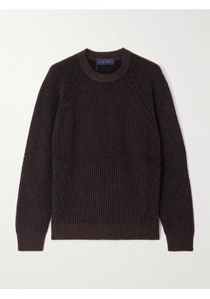 SEASE - Ribbed Cashmere Sweater - Brown - 01,2,3,4