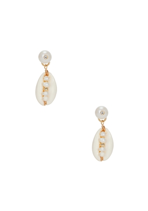 Lovers and Friends Shelby Earring in Ivory.