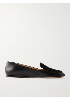 Gabriela Hearst - Aveda Suede-trimmed Leather Loafers - Black - IT36,IT36.5,IT37,IT37.5,IT38,IT38.5,IT39,IT39.5,IT40,IT40.5,IT41,IT41.5,IT42