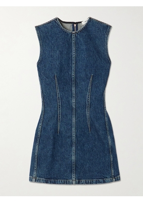 AGOLDE - Barton Denim Mini Dress - Blue - x small,small,medium,large,x large