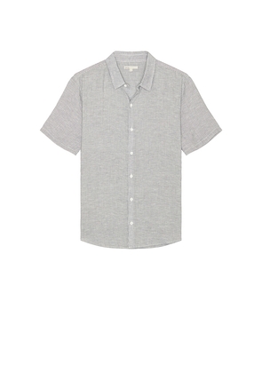 onia Jack Air Linen Shirt in Grey. Size M. Also in S, XL/1X.