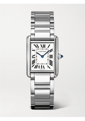 Cartier - Tank Must De Cartier Large Solarbeat™ 33.7mm Stainless Steel Watch - Gray - One size