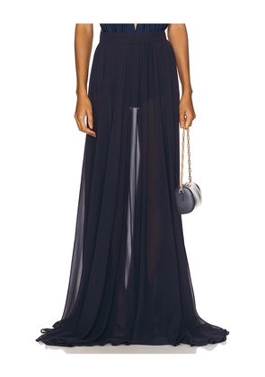 Mariandree Gaitan Ivy Maxi Skirt in Navy. Size L. Also in S, M.