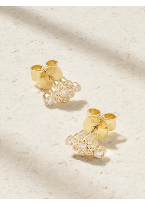 Sophie Bille Brahe - Fleur Bisou 18-karat Recycled Gold Diamond Earrings - One size