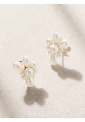 Sophie Bille Brahe - Petite Amis Fleur 14-karat Recycled Gold Pearl Earrings - One size