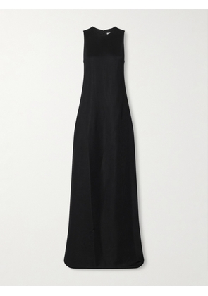 Veronica de Piante - Carmen Satin-jersey Maxi Dress - Black - IT36,IT38,IT40,IT42,IT44,IT46