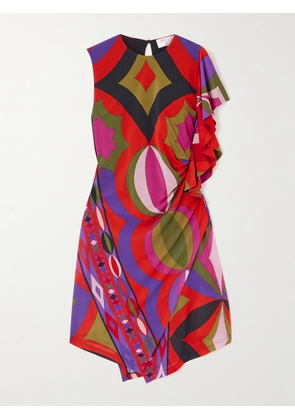 PUCCI - Printed Jersey Mini Dress - Multi - IT38,IT40,IT42,IT44,IT46,IT48