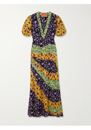 La DoubleJ - Marlene Printed Silk-crepe Maxi Dress - Multi - xx small,x small,small,medium,large,x large